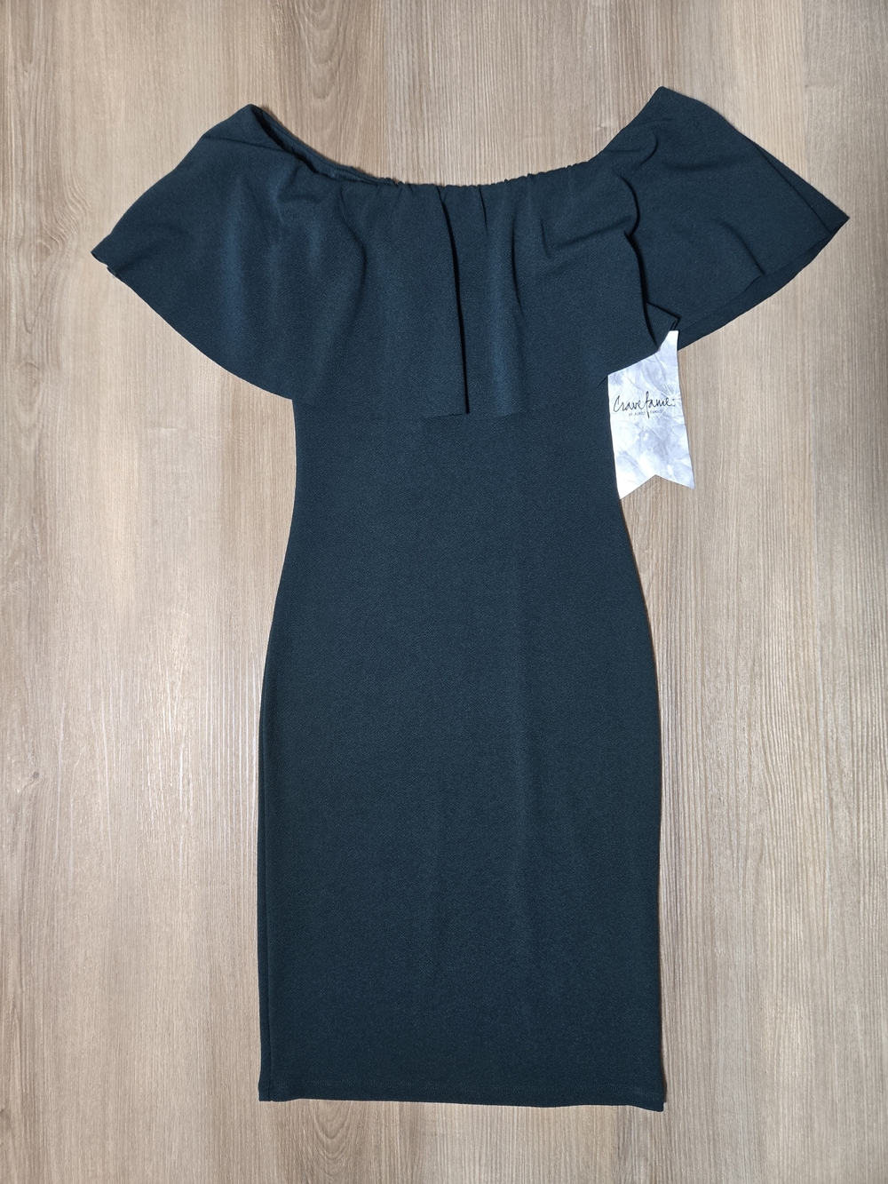 Off-Shoulder Ruffle Bodycon Dress